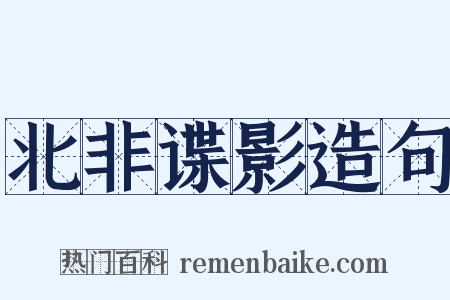北非谍影造句是什么意思的图片